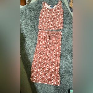 two piece skirt set